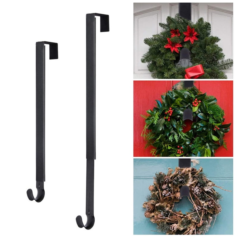 Neasyth Wreath Door Hanger, Adjustable Wreath Hangers for Front Door, Extends from 15.5" to 25.5