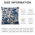thumbnail image 6 of Nawypu BQ Cushion Cover Blue and White Porcelain Chinoiserie Pattern Pillow Cover Decorative Pillow Case Blend Square Throw Pillow Cover Cushion for Couch Car Home 2pcs, 6 of 6