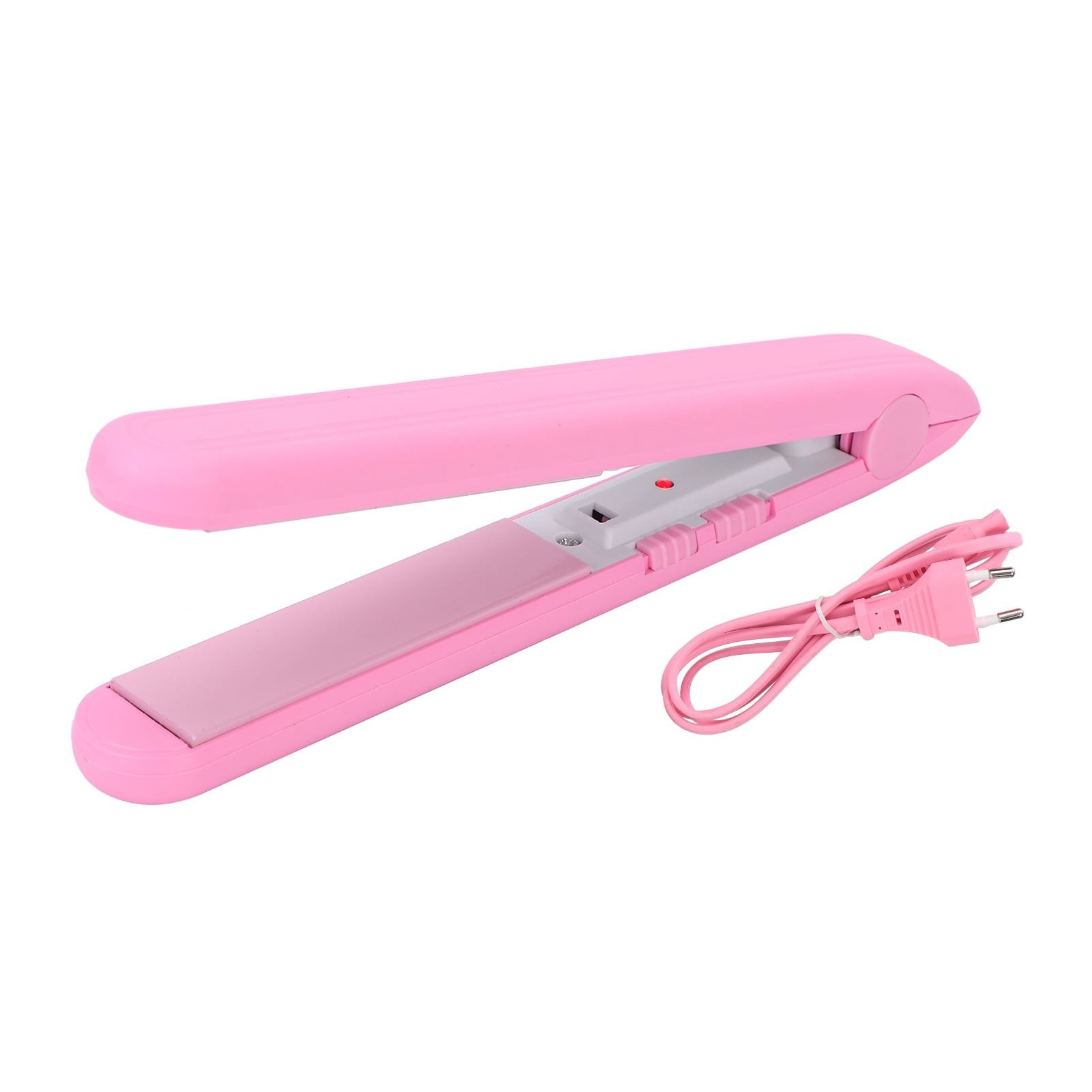 Ceramic Flat Iron EU Plug 110 240V Mini Hair Splint With Plug For Women For Daily Use Pink Walmart