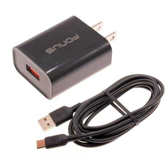 18W Fast Home Charger for OnePlus Nord N300 5G/N20 5G, 10T 5G Phones - 6ft Long USB-C Cable Type-C Cord USB Wall Adapter Power Wire Quick Charge Compatible With OnePlus Nord N300 5G/N20 5G, 10T 5G