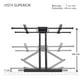 thumbnail image 4 of Soporte para pantallas de 37 a 90 pulgadas Steren STV-125 con brazo articulado, 4 of 6