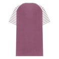 thumbnail image 7 of Fesfesfes Plus Size Tops for Womens Casual Tunic Striped Printed Raglan Short Sleeve T-Shirts V-Neck Tops Blouse 5XL(US:18), 7 of 7