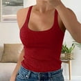 thumbnail image 3 of VISALY Women Plus Size Fashion Sleeveless Tops Slim Fit Vest Summertank Top Casual Tops, Plus Size Tops, Underwear Camisoles, XS-2XL, 3 of 7