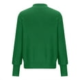 thumbnail image 6 of YuXingFu Up to 65% off Winter Green Women Sweaters Long Sleeve Women Casual Solid Long Sleeve Thick Knit V-Neck Sweater Coat, 6 of 7