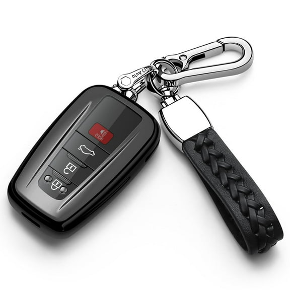 for Toyota Key Fob Cover with Keychain Soft TPU Key Shell Case,For 2020-2022 Highlander Corolla Prius 2018-2024 RAV4 Camry C-HR Avalon GT86