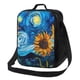 thumbnail image 1 of Balery Starry Night Sunflower Field Caja de Almuerzo y Bolsa de Almuerzo para Hombres y Mujeres, Bolsa de Almuerzo Reutilizable con Gran Capacidad, Bolsa de Almuerzo Aislada, 1 of 7