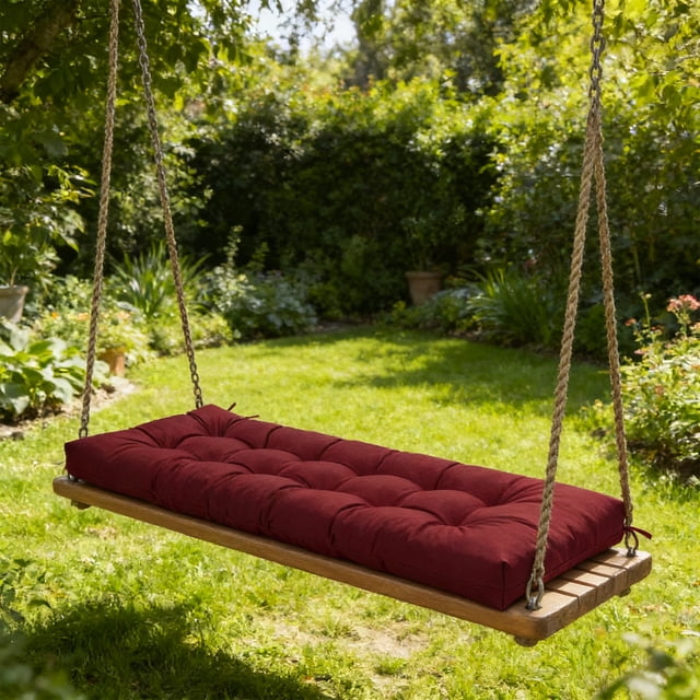 Coussin de Balançoire d'Extérieur Imperméable, Coussin de Siège de Remplacement / Coussin pour Mobilier de Porche et de Patio, Résistant aux Intempéries / Usage Intérieur Extérieur pour Causeuse en Osier, Chaise de Salle à Manger, Terrasse