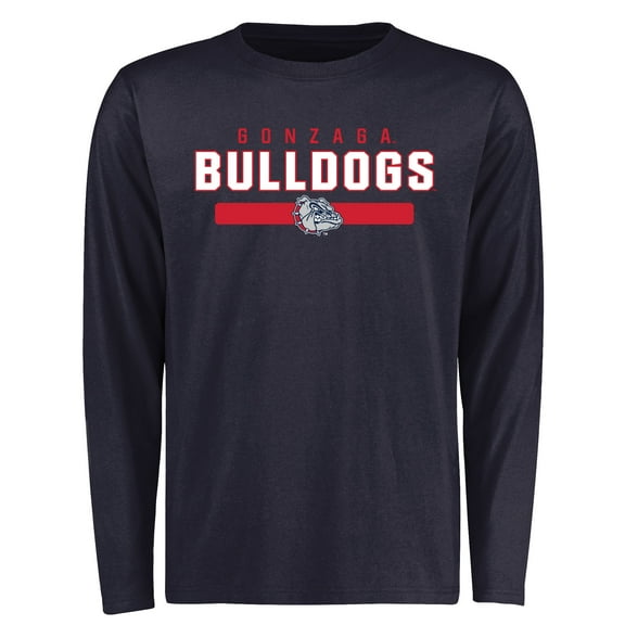 Men's Navy Gonzaga Bulldogs Team Strong Long Sleeve T-Shirt