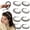 8PCS, variant on Wavy Crystal Butterfly Headband for Women, Non-Slip Rhinestone Hair Hoop, Lightweight Sparkly Wave Headband, Elegant Wedding Party Hair Accessory for Daily Styling