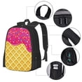 thumbnail image 4 of Daiia Red Ice Cream Backpack for Men and Women -Durable Backpack Large Capacity, Water-Resistant Bag with Adjustable Straps and Laptop Compartment, 4 of 9