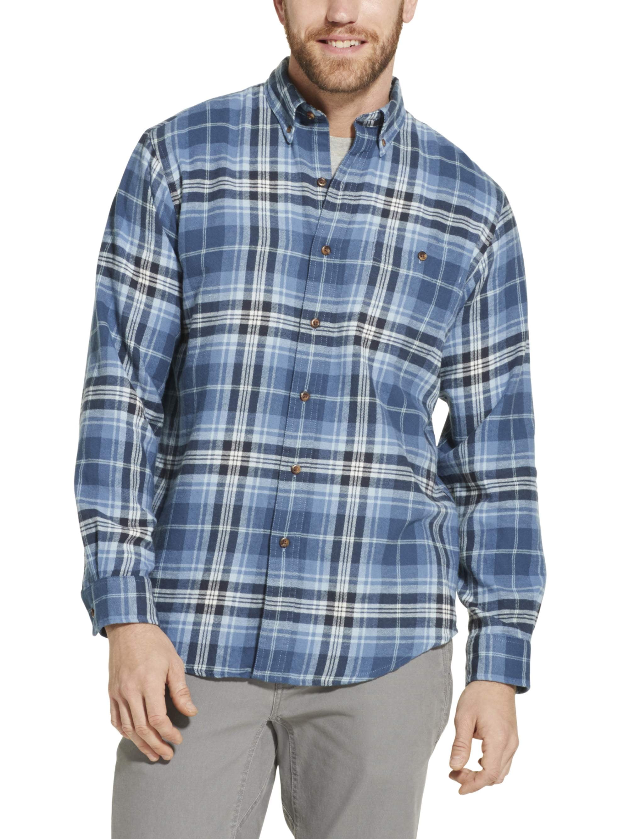 Big & Tall Men's Performance Cotton Flannel Shirt