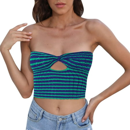 

NECHOLOGY Womens Large Bra Vest Knitted Elastic Vest Stripe Sleeveless Knitted Sexy Vest Womens Sweater Vest Sleeveless plus Size Sweater GN1 X-Large