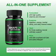 (3 Pack) ShapeOn Advanced Capsules, Shapeon Premium Health Management Supplement (180 Capsules)