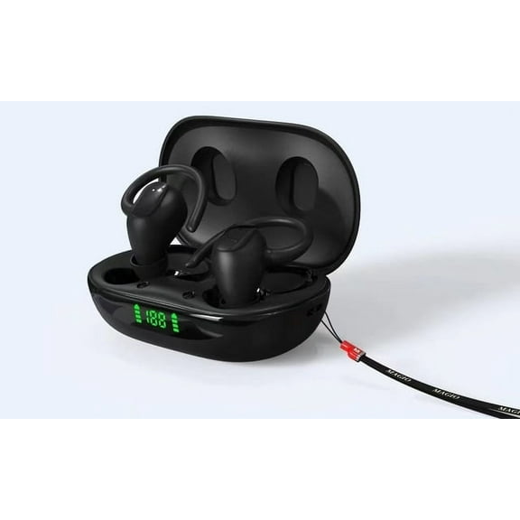 Sports Bluetooth Wireless Headphones with Mic IPX5 Waterproof Ear Hooks Bluetooth Earphones HiFi Stereo Music Earbuds for Phone