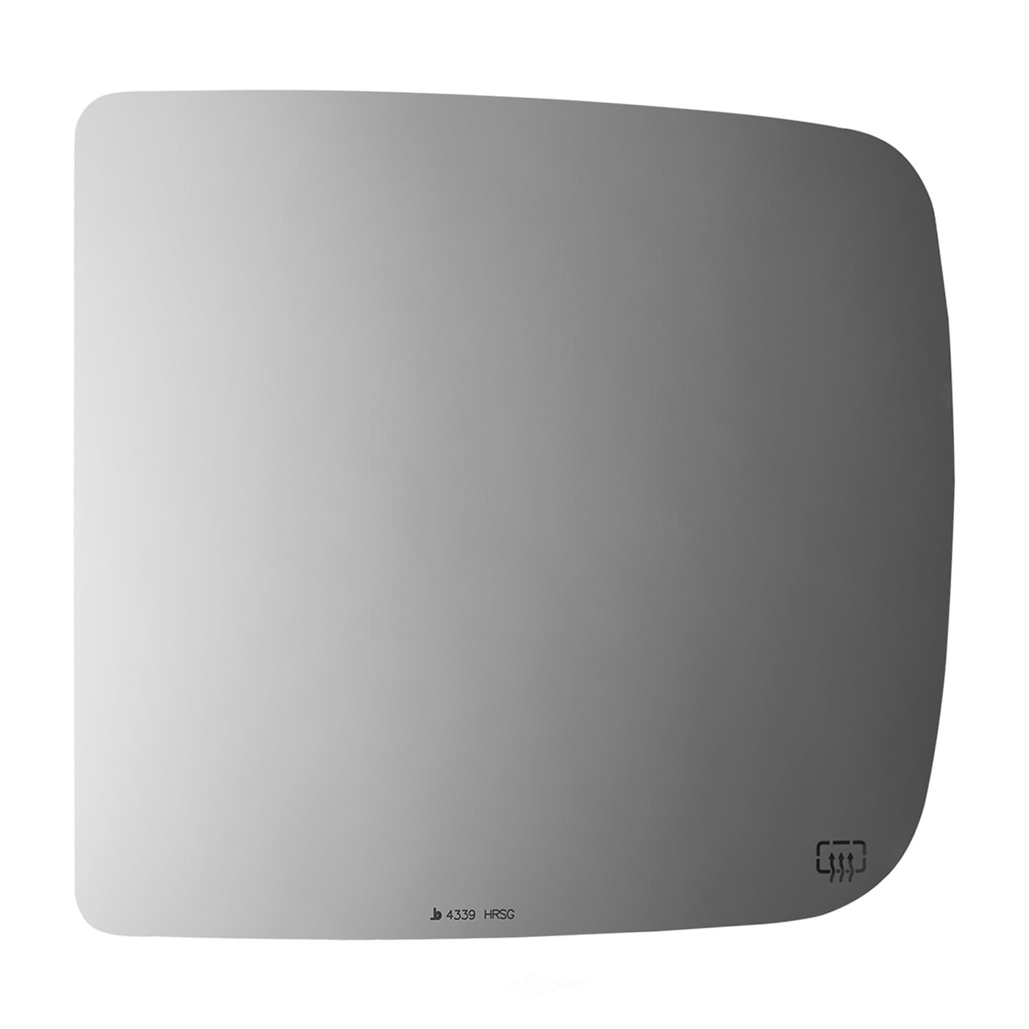 Burco Side View Mirror Replacement Glass with Motor Mount Plate - Clear Glass - 4339HRSG