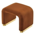 thumbnail image 5 of Koda Performance Velvet Waterfall Stool in Brass Rust, 5 of 10