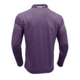 thumbnail image 5 of Mens T-shirts Men's Shirt Casual Long Sleeve Classic Plaid Button Tees With Pockets Mens Short Sleeved Tees Yoga Fit Ling Sleeve T Shirt Tops Men Work Casual Lady Athletic Wear Medium Purple 3XL, 5 of 6