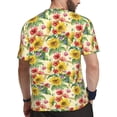 thumbnail image 2 of Wukai Sunflower Cornflower Poppy Print Men's Short-Sleeved Mesh T-Shirt,Quick-Dry Short Sleeve Workout T-Shirt-5X-Large, 2 of 8