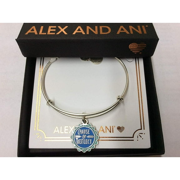 Alex and Ani Pause and Reflection Women's Bracelet, Rafaelian Silver