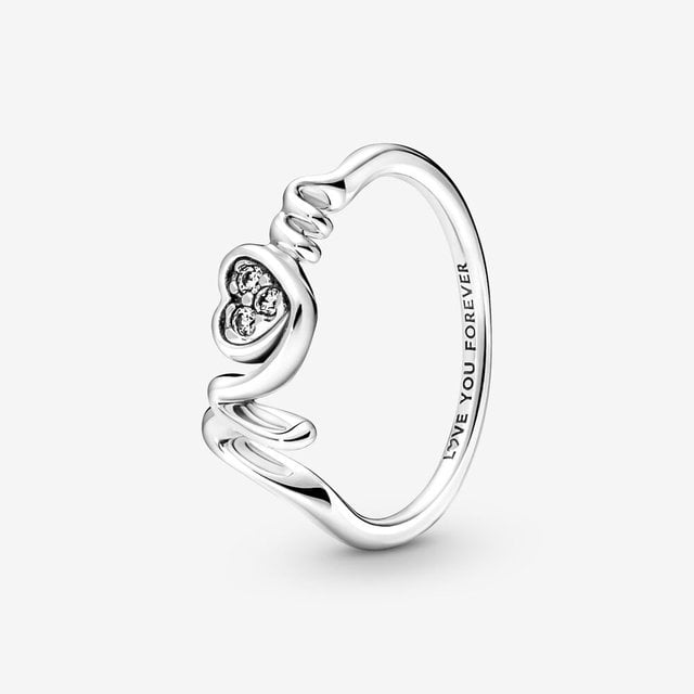High Quality 925 Sterling Silver Jewelry Elegant Rhinestone Ring with Original Logo Wedding Party Woman Jewelry Gift