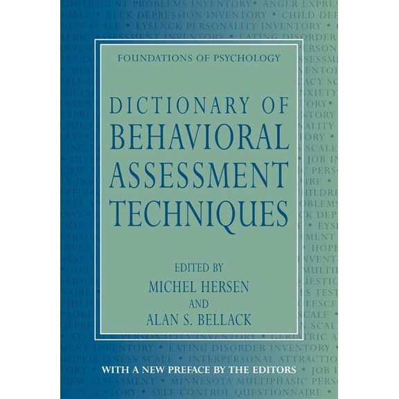 Foundations of Psychology: Dictionary of Behavioral Assessment Techniques (Paperback)