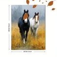 thumbnail image 3 of Antique Horse Equestrian Canvas Print, Vintage Moody Rustic Animal Art, Farmhouse Wall Decor, 3 of 8