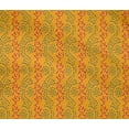 thumbnail image 4 of oneOone Cotton Flex Fabric Leaves & Floral Block Printed Fabric 1 Yard 40 Inch Wide, 4 of 4