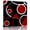 Red, variant on Wall Art Prints, Black Red Framed Canvas Prints for Bedroom Living Room Bathroom Office, White Circle Geometric Abstract Texture Gallery Wrap Wall Art Poster for Gifts Home Decor 8"x8"