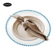 thumbnail image 2 of 25 PCS Blue Clear Charger Plates, PS Table Dinner Charger Plates, Stackable Food Display, 2 of 22