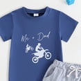 thumbnail image 4 of CAICJ98 Summer Clothes for Toddler Baby Boys 3 6 12 18 24 Months 2T 3T 4T 5T Boys Outfits Retro Animal Nature Graphic Shirts T-Shirt + Shorts Set (Blue,4-5 Years), 4 of 4