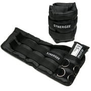 Synergee Comfort Fit 2-20lb Adjustable Ankle/Wrist Weights (Set of 2). One Size Fits All.
