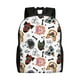 thumbnail image 1 of Disketp Hip Hop Dog Mochila Unisex de Apertura Lateral Completa, Mochila para Laptop para Escuela, Trabajo y Viajes, 1 of 8