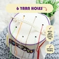 thumbnail image 4 of Craftbud Crochet Bag Organizer for Yarn, Durable Knitting Bag For Crocheting Organizer Accessories, White, 4 of 7