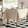 thumbnail image 2 of Fennco Styles Handmade Hemstitch Design Natural Tablecloth 72"W x 72"L, 2 of 4