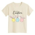 thumbnail image 4 of Girls Shirts Size 12-14 Easter Fashion Prints Shirt Short Sleeve Casual Crewneck T-Shirts Soft and Comfortable Summer Tees Children Clothing Beige 6-7 Years, 4 of 4