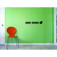 thumbnail image 1 of Custom Decals End Zone Wall Art Size: 8 X 20 Inches Color: Black, 1 of 1