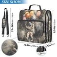thumbnail image 2 of FORMRS Zipper Binder with Shoulder Strap 2-inch Ring 500 Sheet Capacity File Bag, Watercolor Space, 2 of 5