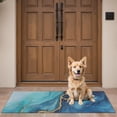 thumbnail image 4 of Blue Gold Marble Pattern Door Rugs,Washable Non Slip Door Mats Indoor,Decorative Door Mats,Entry Mat Indoor for Entrance,Bedroom,Kitchen,Bathroom,16"x47", 4 of 6