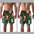 thumbnail image 3 of luoweisi Men's Beach Shorts Quick Dry Swim Trunks with Mesh Lining Christmas Candy M, 3 of 5