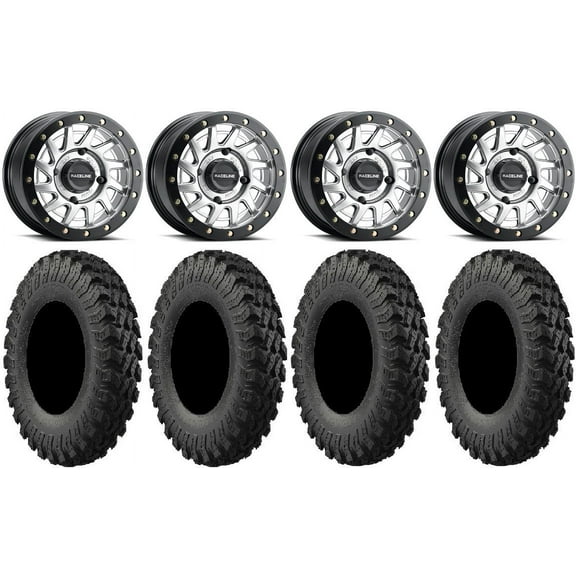 Raceline Squad Bdlk 15" Wheels Si  38mm/ 10mm 35" MotoRally Tires Can-Am Defender