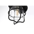 thumbnail image 4 of Elegant Lighting Huxley 7 Inch Outdoor Wall Sconce In Black, 4 of 8