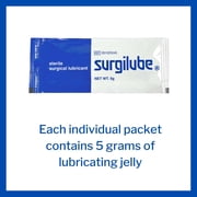 Surgilube Lubricating Jelly - Carbomer free Sterile 5 Gram Individual Packet 144 per Box 281020545