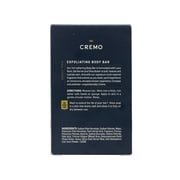 Cremo Exfoliating Body Bar for Men, Palo Santo Scent, Deep & Smoky, Cleanses and Hydrates Skin, 5 Oz
