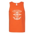 thumbnail image 2 of Wild Bobby, My Savior Is Tougher Than Nails Revelation 1:18, Inspirational Christian, Men Graphic Tank Top, Orange, Medium, 2 of 5
