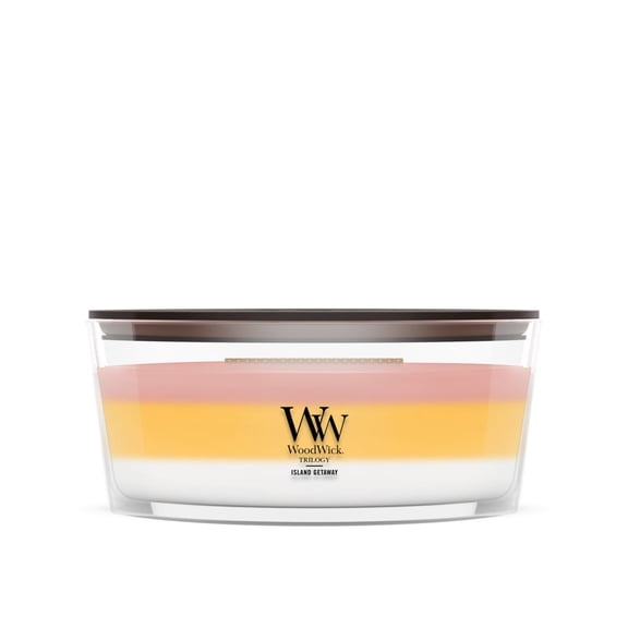 WoodWick Island Getaway Ellipse Trilogy Candle