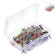 thumbnail image 4 of Billuyoard 250 alfileres de costura, alfileres rectos con bolas de cabeza de cristal de colores, alfileres de acolchado para costura de tela, manualidades y De coser Billuyoard HA012742-00, 4 of 6