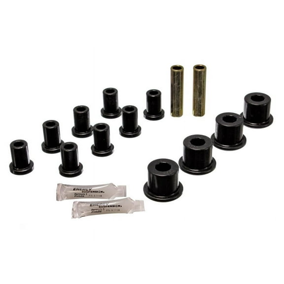 Energy Suspension Rear Spring And Shackle Bushng - Black Fits select: 1970-1976 PLYMOUTH VALIANT, 1966-1976 DODGE DART