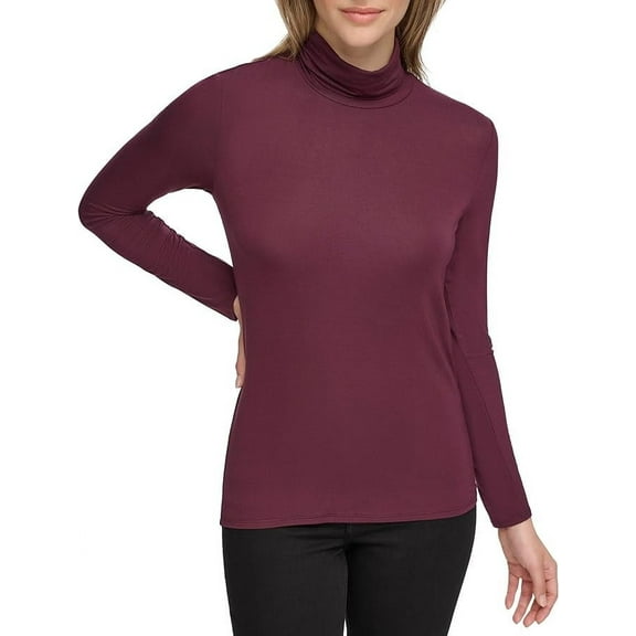 Calvin Klein Women's Long Sleeve Turtleneck Top