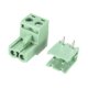 thumbnail image 3 of 20 Pcs Conector de Bloque de Terminal de Tornillo Enchufable de 2 Pines en Ángulo Recto EX2ED 5.08mm 300V 10A, 3 of 3