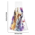 thumbnail image 3 of 2pcs Kitchen Hanging Towels Bathroom Hanging Towels Velcro Soft Hand Towel Absorbent Tie Towels for Kitchen Toilet Tea Bar Washcloth Decor Fox and Butterflies, 3 of 7